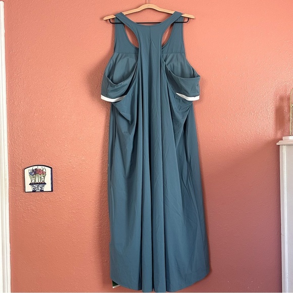 HALARA Teal High Low Dress - Picture 2 of 3